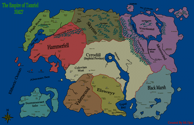 Political Map of Tamriel